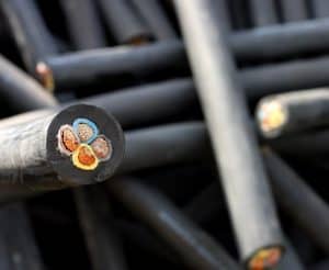 custom cable assemblies with black jacketing